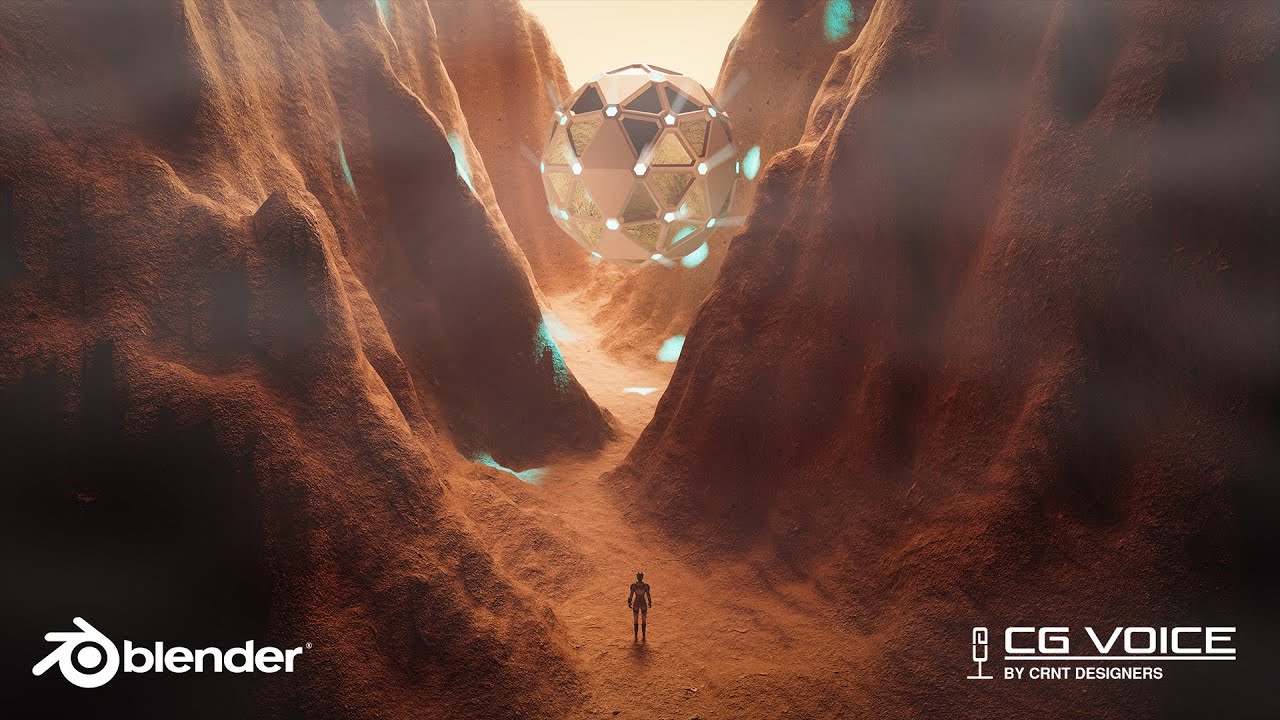 Creating Sci-fi Desert Environment In Blender _ Blender Timelapse