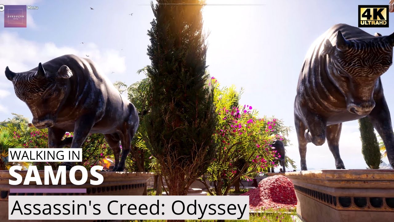 Walking in Ancient Greece - Island of Samos [ Assassin's Creed: Odyssey ]