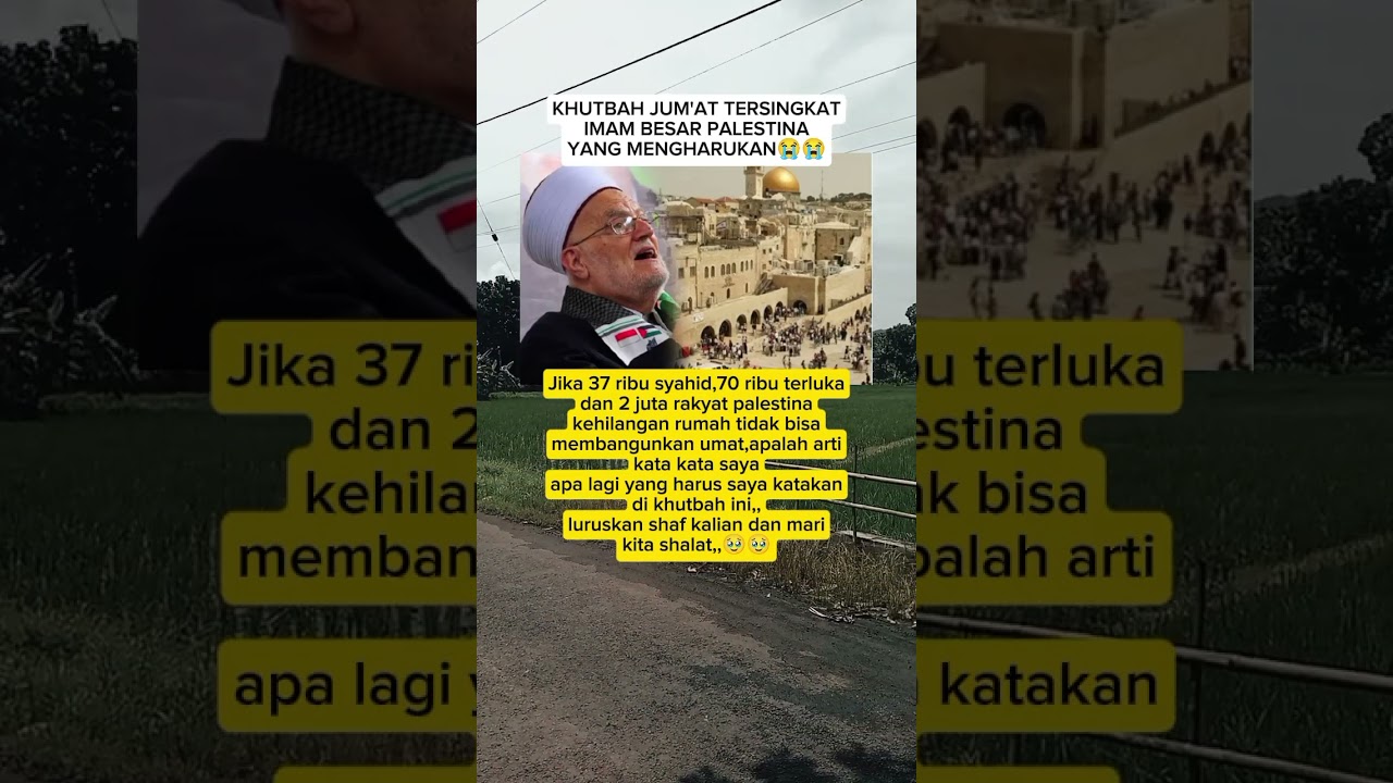 Khutbah Jum'at tersingkat imam besar palestina#fyp#viralvideo