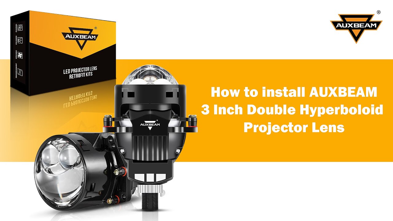 Auxbeam®3 Inch Non-Destructive Installation Double Hyperboloid Bi-LED Projector Lens Headlight