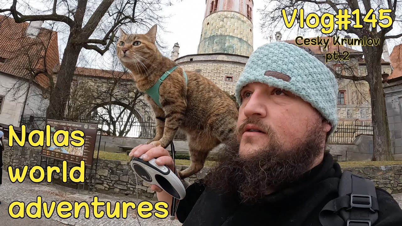 NALA exploring Cesky Krumlov (pt. 2)😻 Vlog #145
