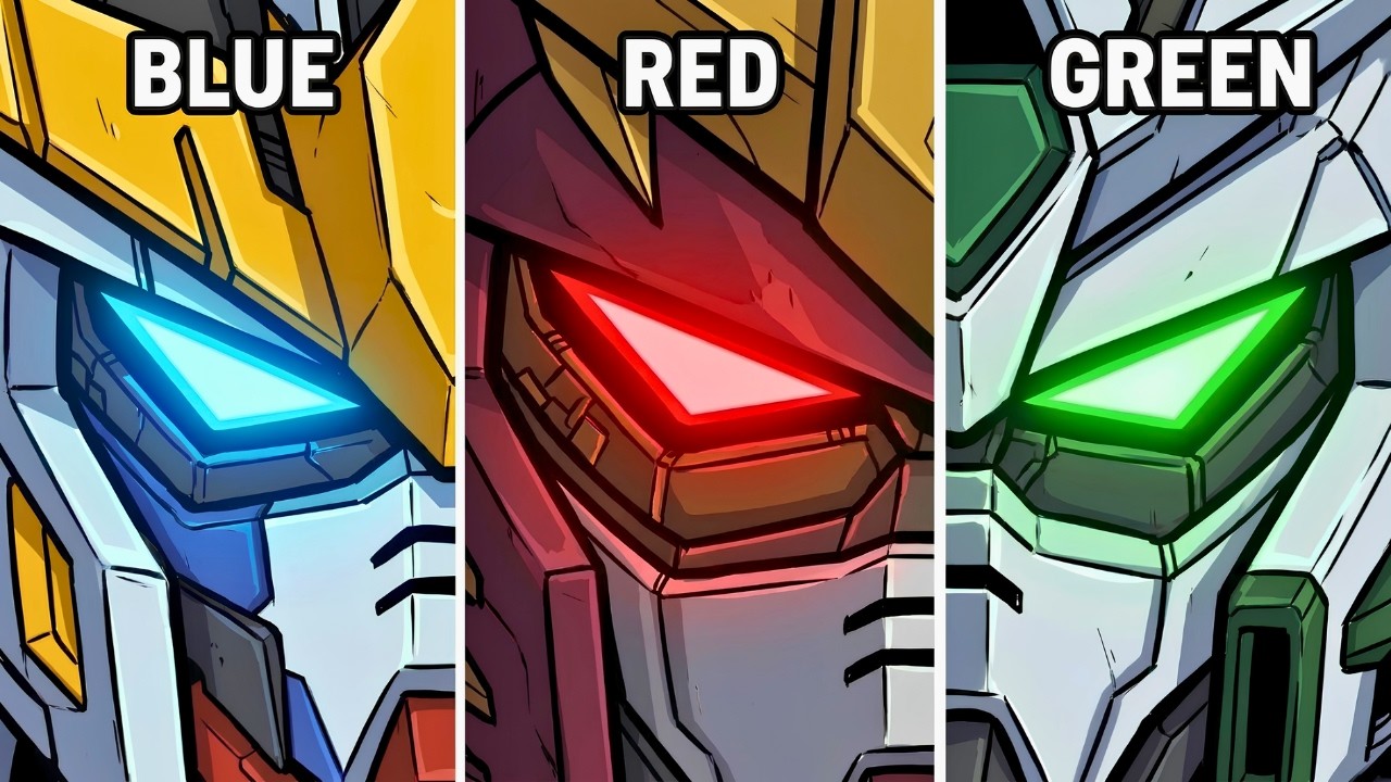Every Gundam Eye Colour Explained