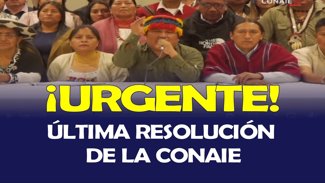 &Uacute;LTIMA RESOLUCI&Oacute;N DE LA CONAIE RESPECTO AL PARO NACIONAL 2025