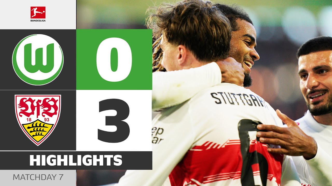 Stuttgart With Dominant Win | VFL WOLFSBURG - VFB STUTTGART | Highlights | MD 7 &ndash; Bundesliga 2025/26