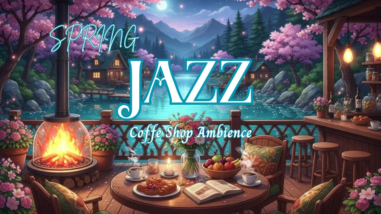 Cozy Spring Café Jazz 🌼 Instrumental Music for Work & Chil