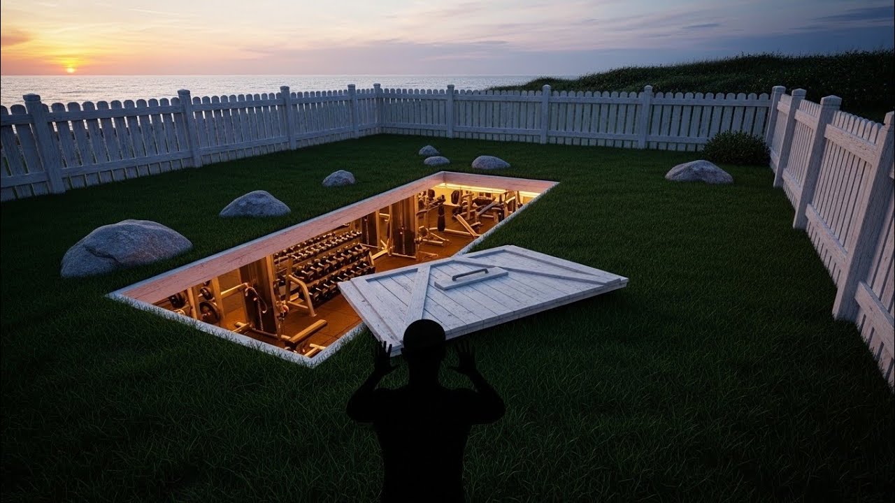 I Built a SECRET Underground Gym in My Coastal Backyard&hellip; No One Can See It!