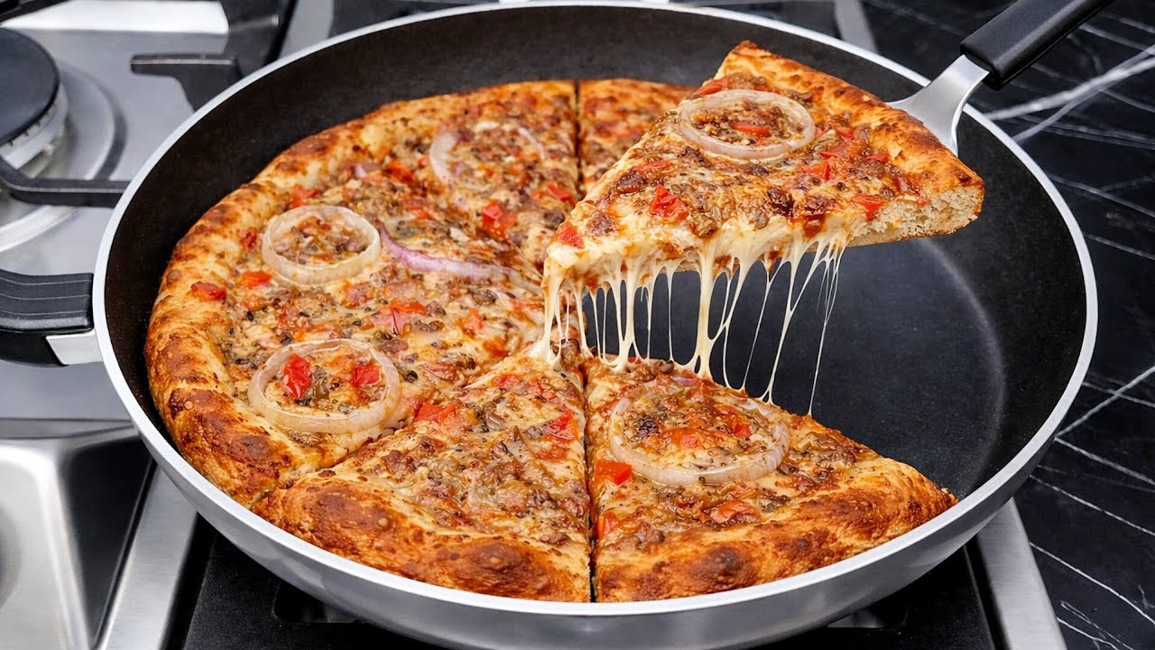 How to Make Pizza at Home | No Oven No Knead Pizza