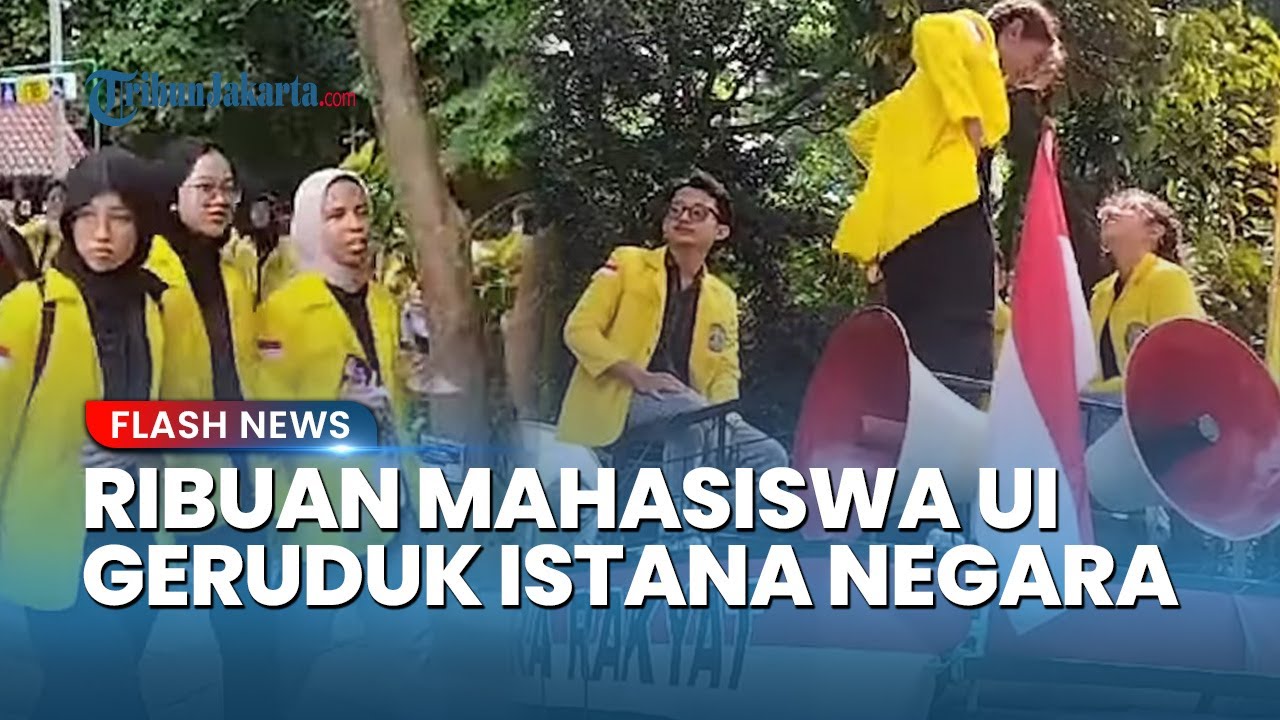 MAHASISWA UI Geruduk Istana, Demo ‘Indonesia Gelap’ Tuntut: Biaya Kuliah Kian Mencekik!
