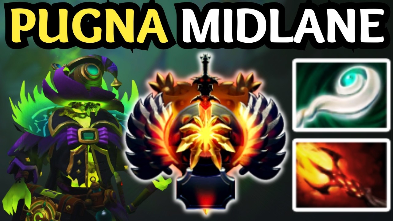 🔥 INSANE DRAIN — PUGNA MID | DOTA 2 GAMEPLAY 🔥