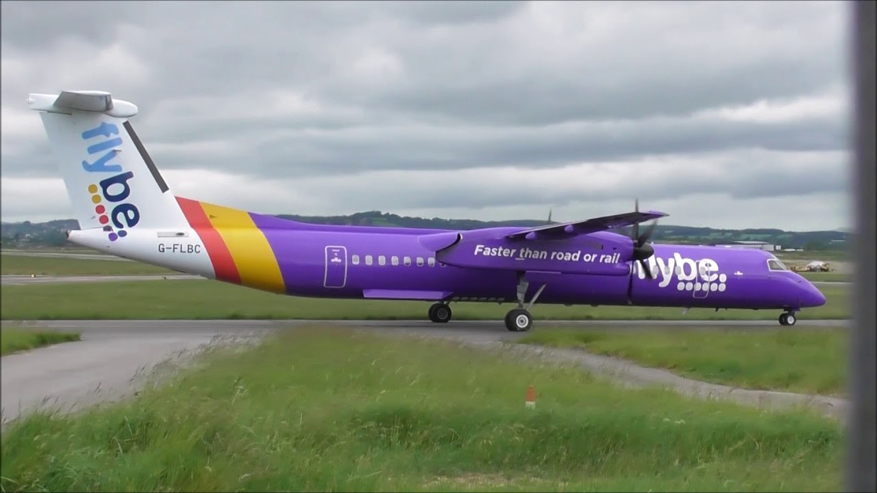 Flybe Action at Exeter Airport 02-06-2019