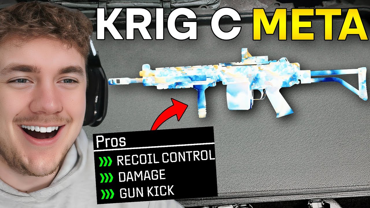 new *BROKEN* KRIG C LOADOUT in Warzone! 🔥(BEST KRIG C CLASS SETUP)