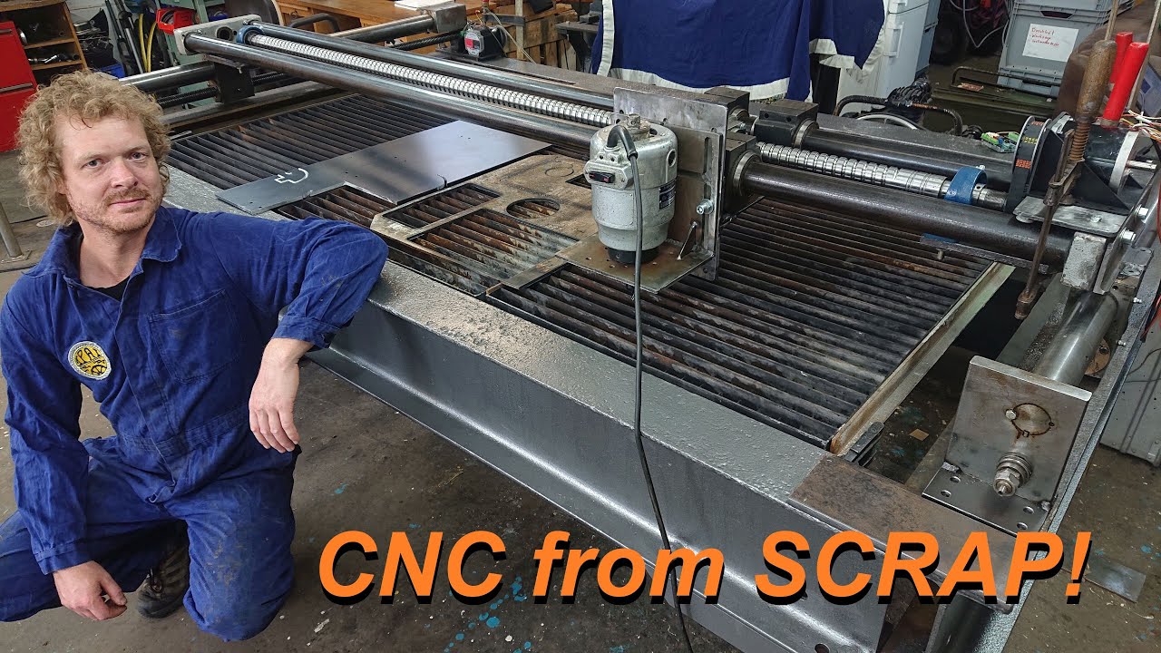 I built a big CNC Portal Milling Machine from Scrap!