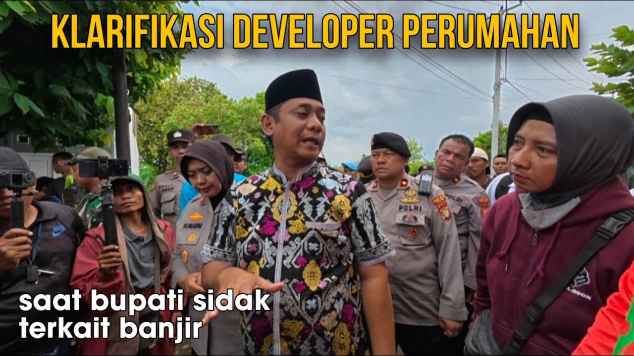 Klarifikasi Developer Terkait Banjir Saat Kunjungan Bupati Bekasi
