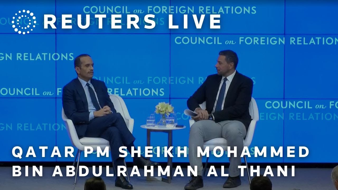 LIVE: Qatar prime minister Al Thani speaks at Council on Foreign Relations