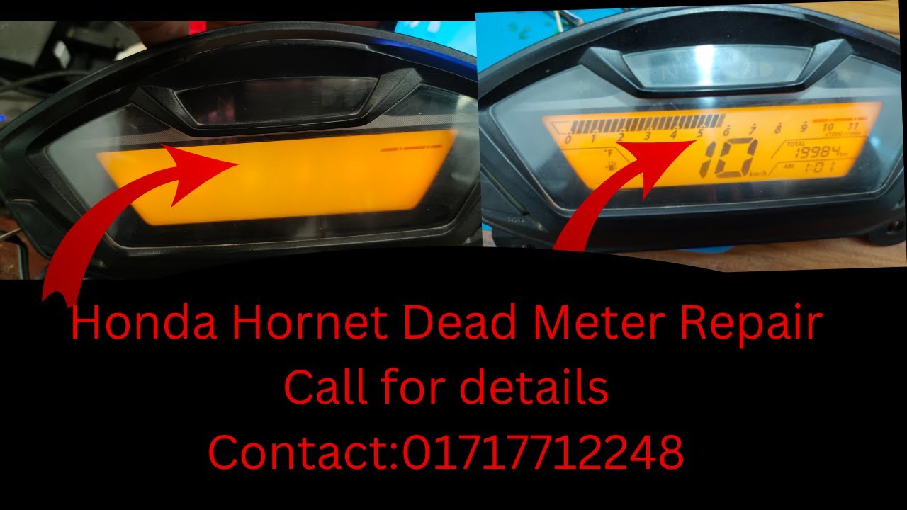 Honda hornet meter repair |honda hornet speedometer not working|
