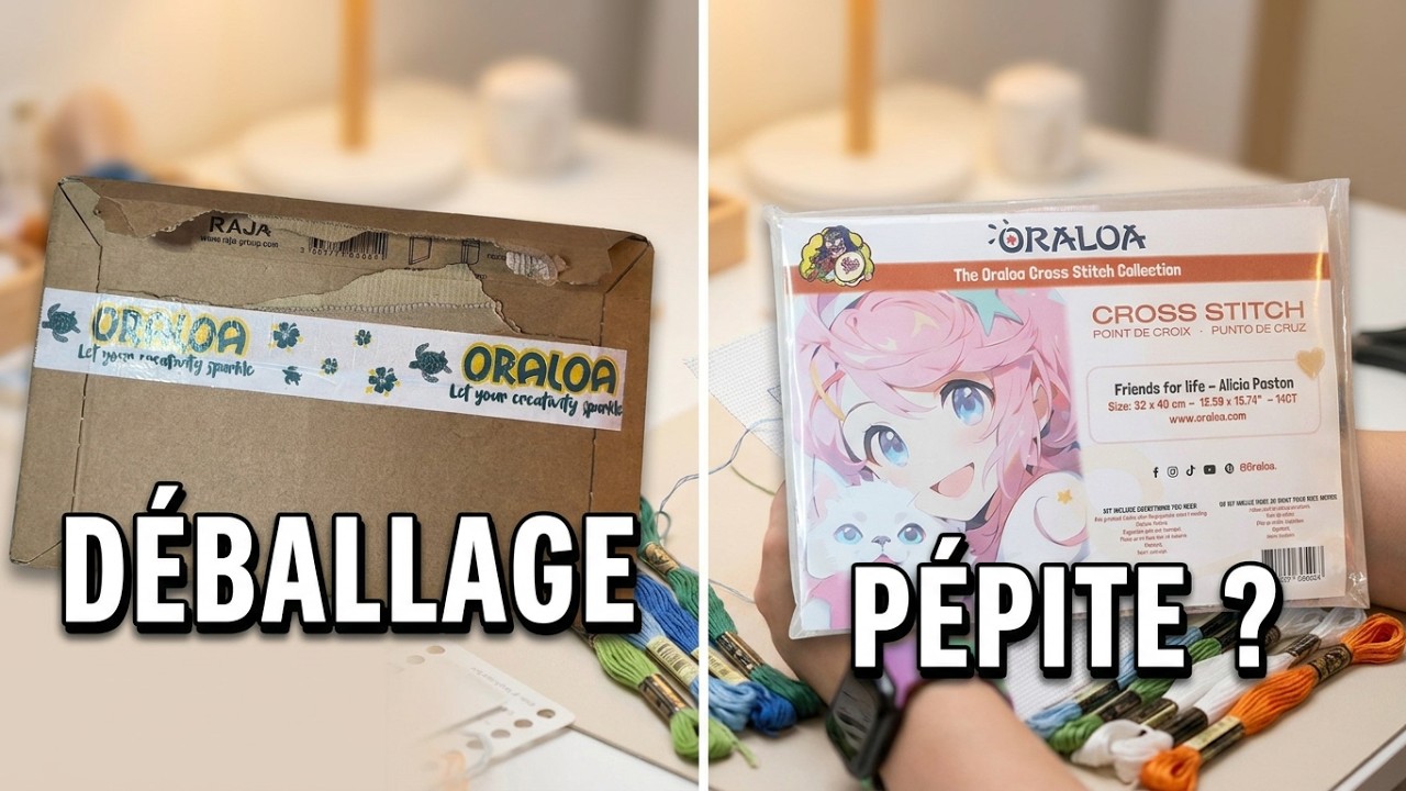Superbe Unboxing avec la compagnie #oraloa On découvre ensemble en toute objectivité #pointdecroix 
