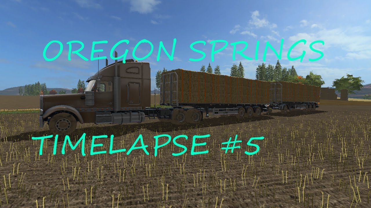 FS17 Timelapse - Oregon Springs #5 - baling and having a moan!!