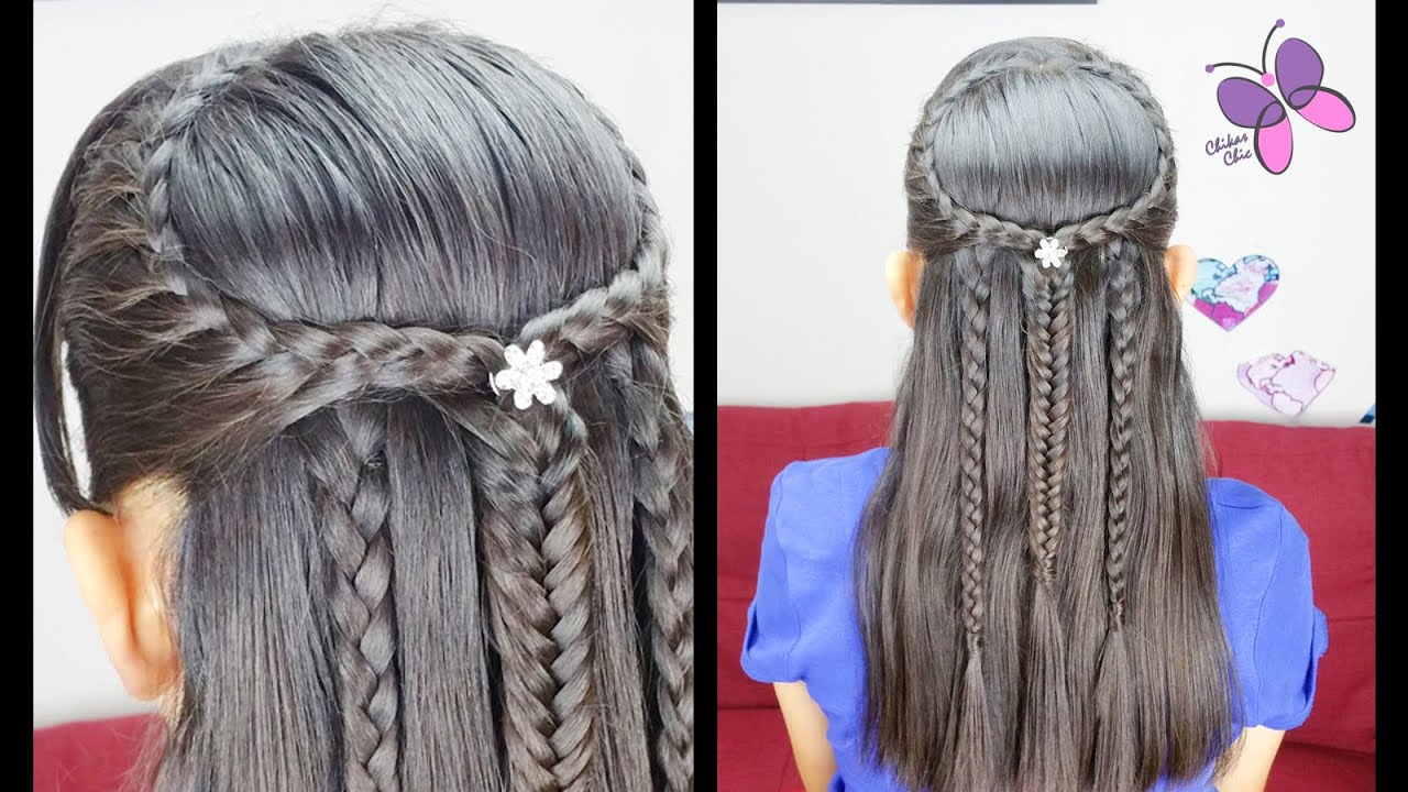 Half Up Half Down Hairstyle | Hairstyles for Girls | Braided Hairstyles