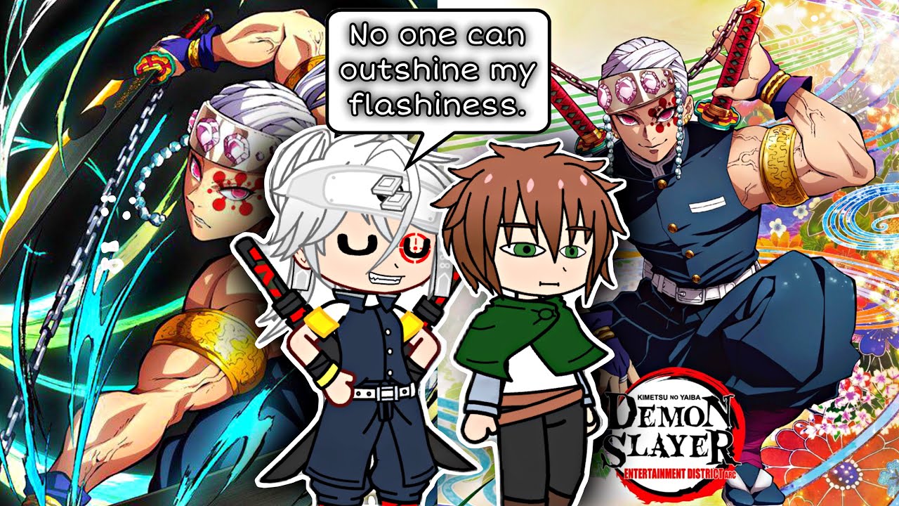 Fandoms React to Each Other Tengen Uzui || Demon Slayer || 2/8 || GojoReacts