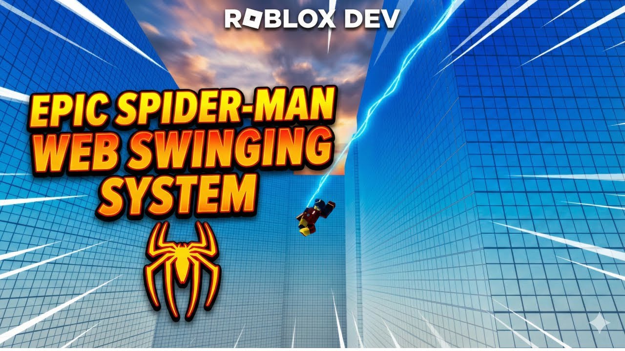 [FREE] SPIDER-MAN WEB SWINGING SYSTEM | ROBLOX STUDIO