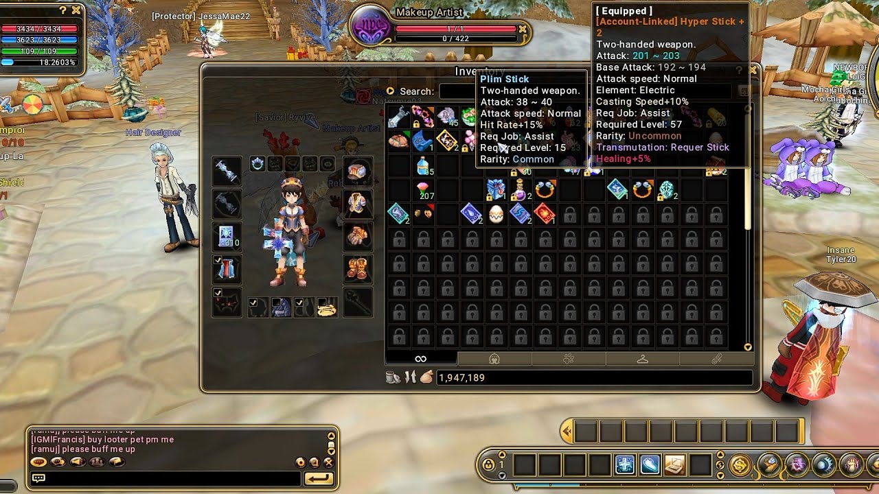 FLYFF UNIVERS: change weapon skin