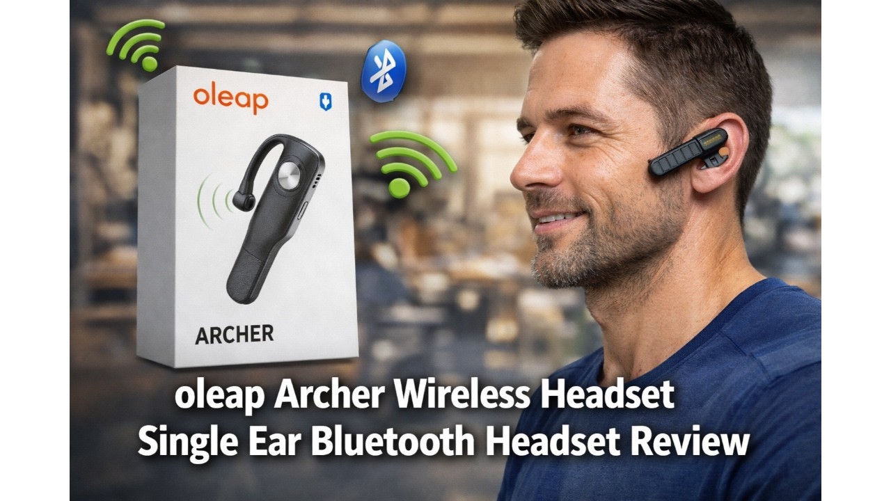 Обзор и характеристики беспроводной гарнитуры Oleap Archer с одним наушником и Bluetooth.