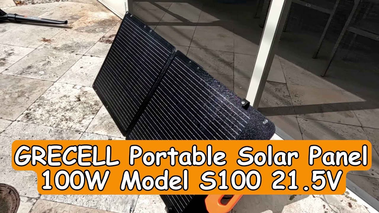 GRECELL Solar Panel 100W, S100, For Power Station, Portable Foldable Solar Panel, Quick Review