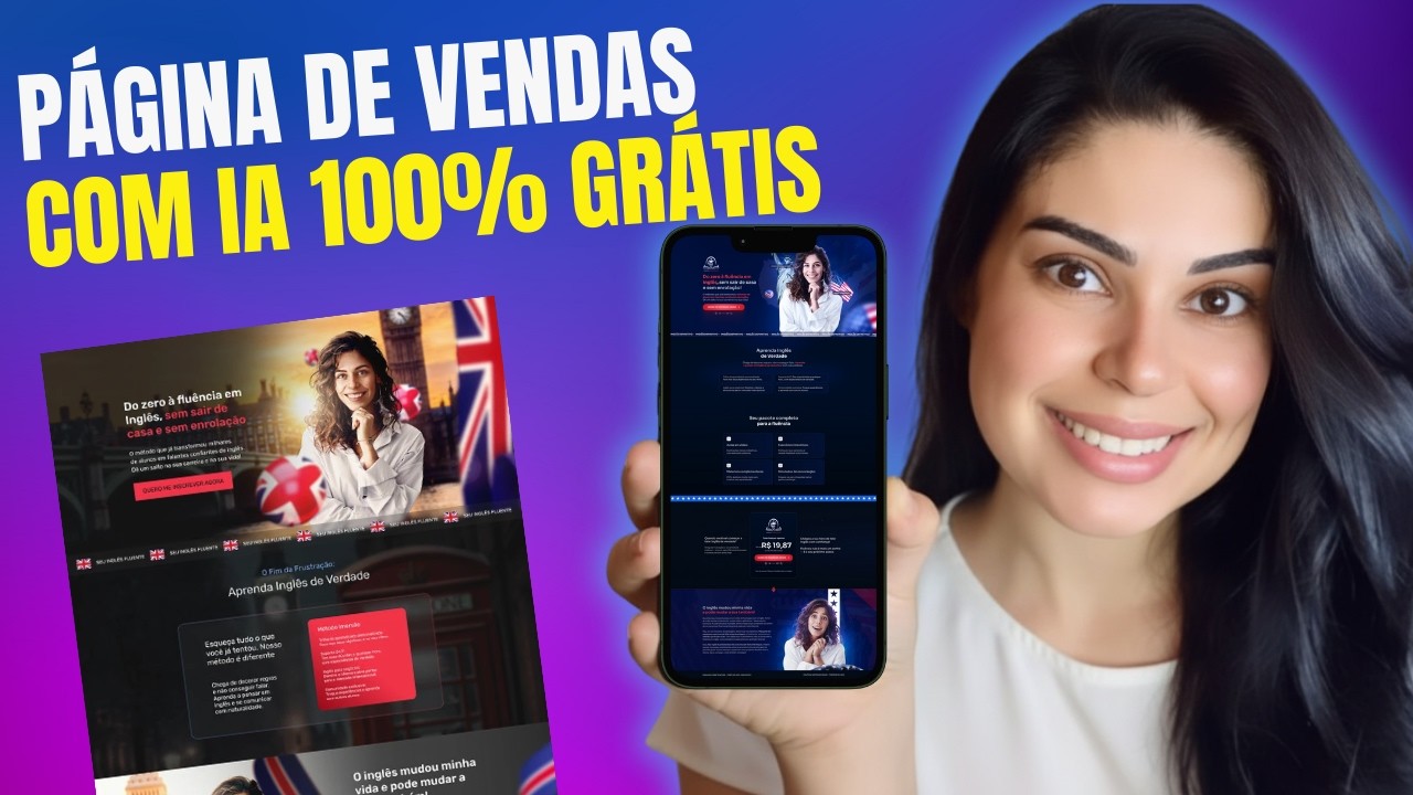 Página de Vendas Profissional em Minutos com Inteligência Artificial 100% Grátis