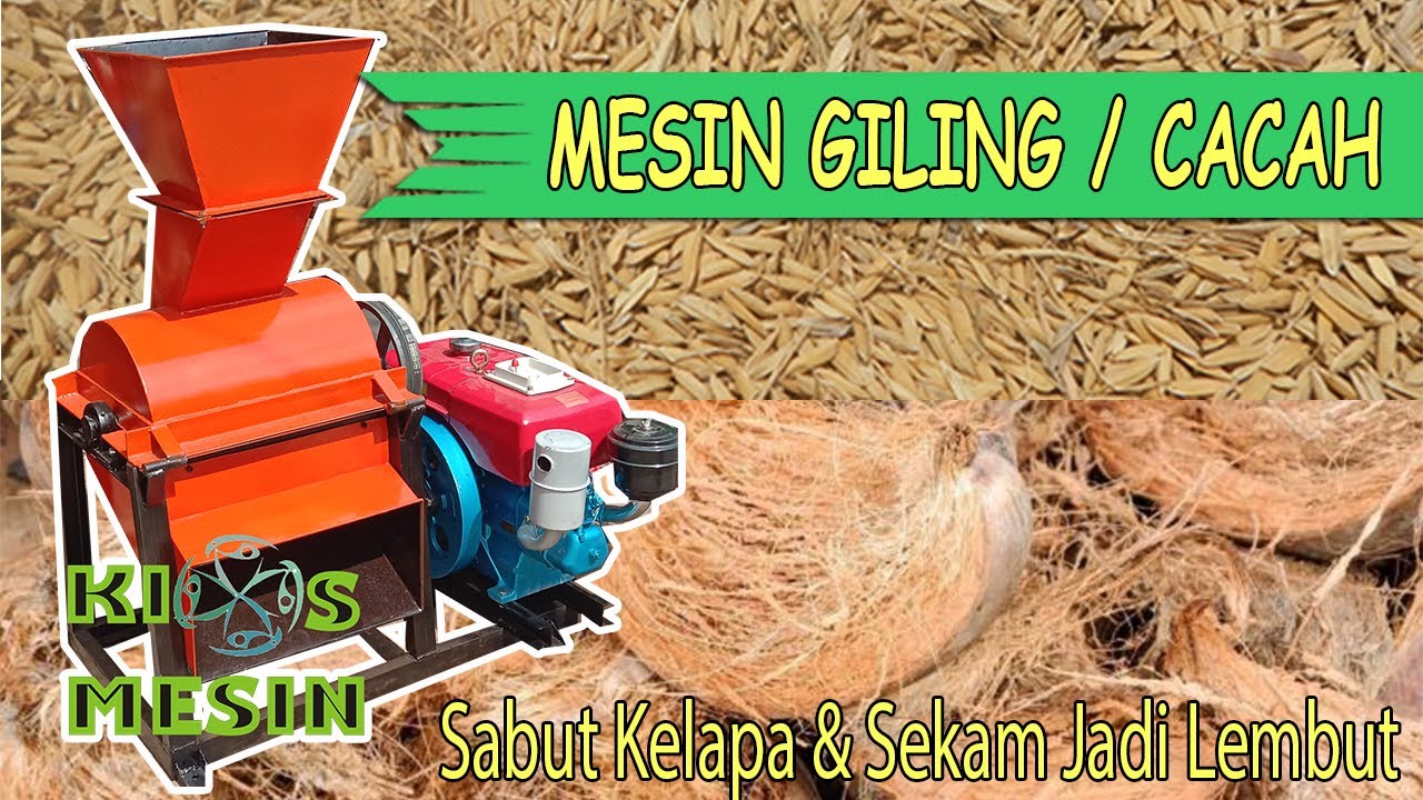 Cococoat and husk milling machine tools - Cocopeat machine/coconut belt crusher machine