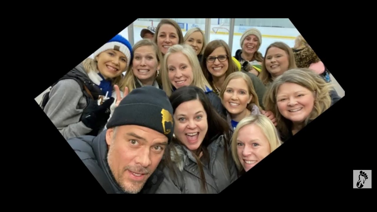 Josh Duhamel Photo Shoot With Squirt International Hockey Champions Fargo Freeze, Youth Hockey