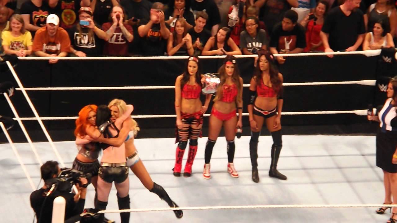 WWE Divas Revolution with Paige, Sasha Banks, Charlotte, and Becky Lynch from NXT!