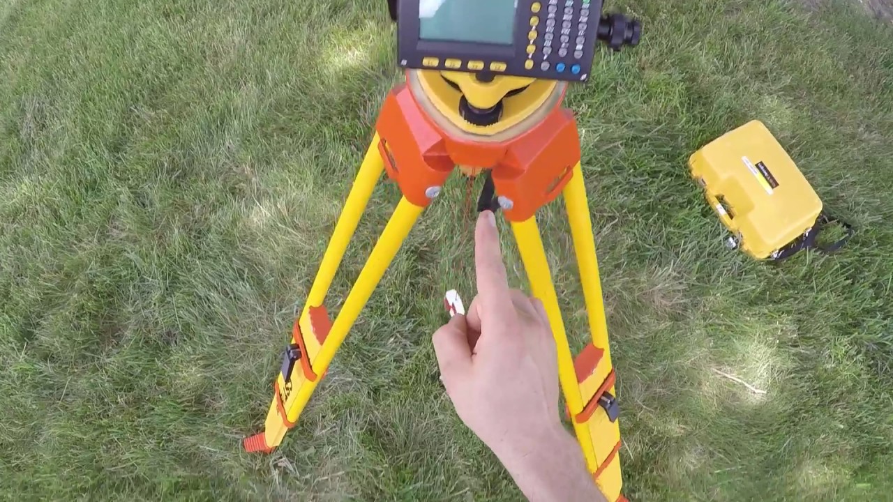 M01   set up over a point with a plumb bob