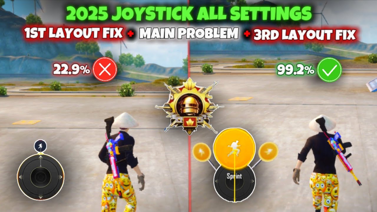 Быстрое перемещение джойстика в Pubg Mobile • Все проблемы с джойстиком 2025 года🔥 Исправлены🟢 Но...