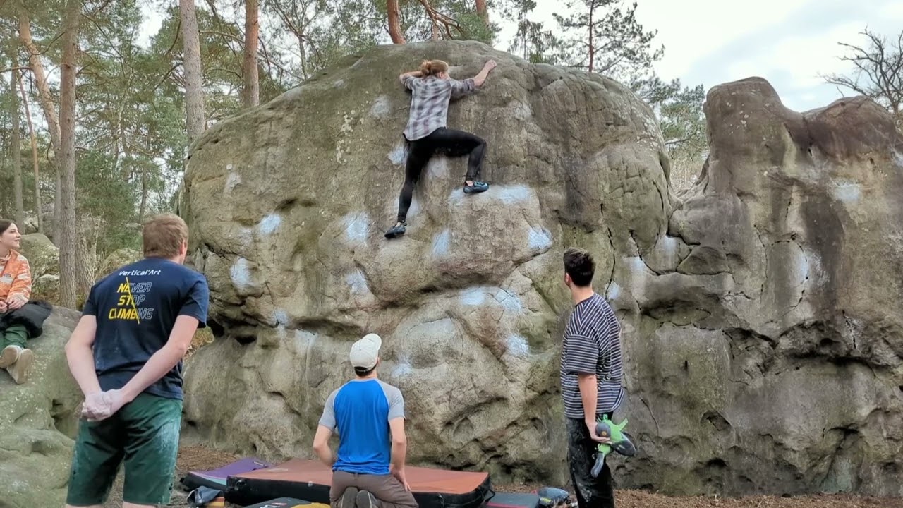L’Astragale (6b), Fontainebleau - Rocher Canon