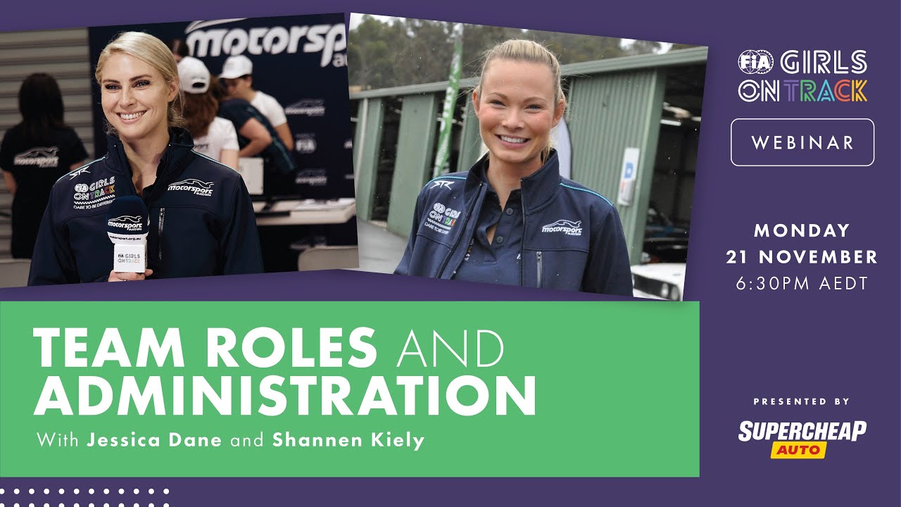 Motorsport Team Roles and Administration webinar | FIA Girls on Track