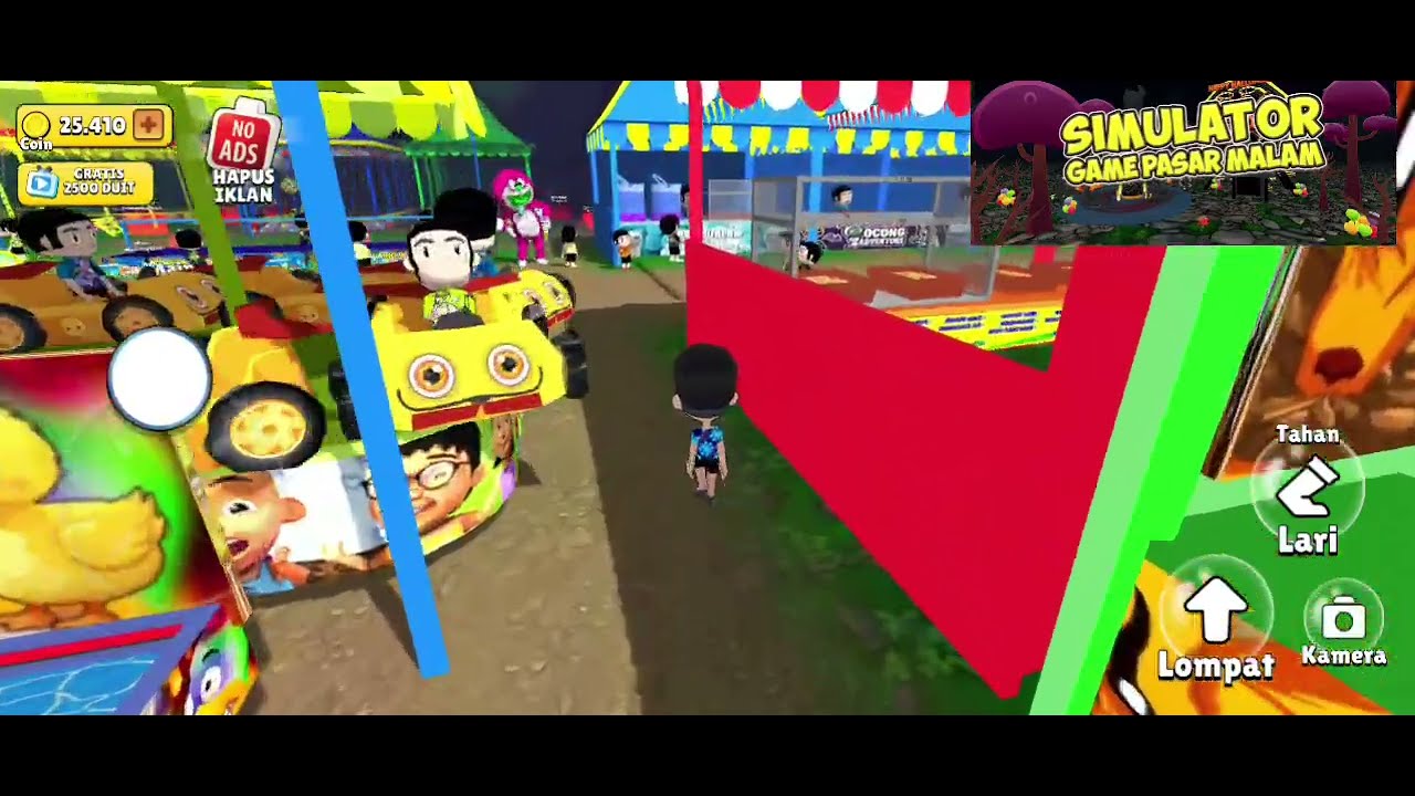 Berpetualang Di Pasar Malam | Simulator Game Pasar Malam 3D - Game Indonesia