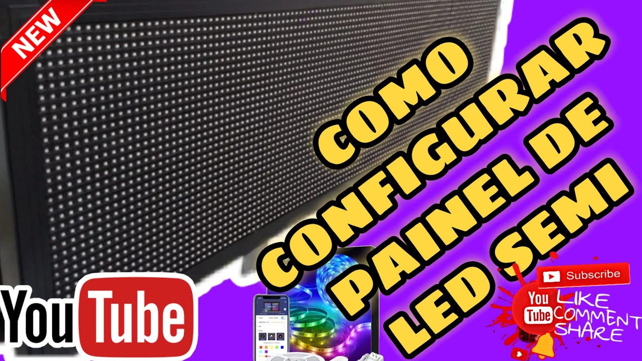 Como configurar painel de led digital SEMI ( LETREIRO DE LED DIGITAL)