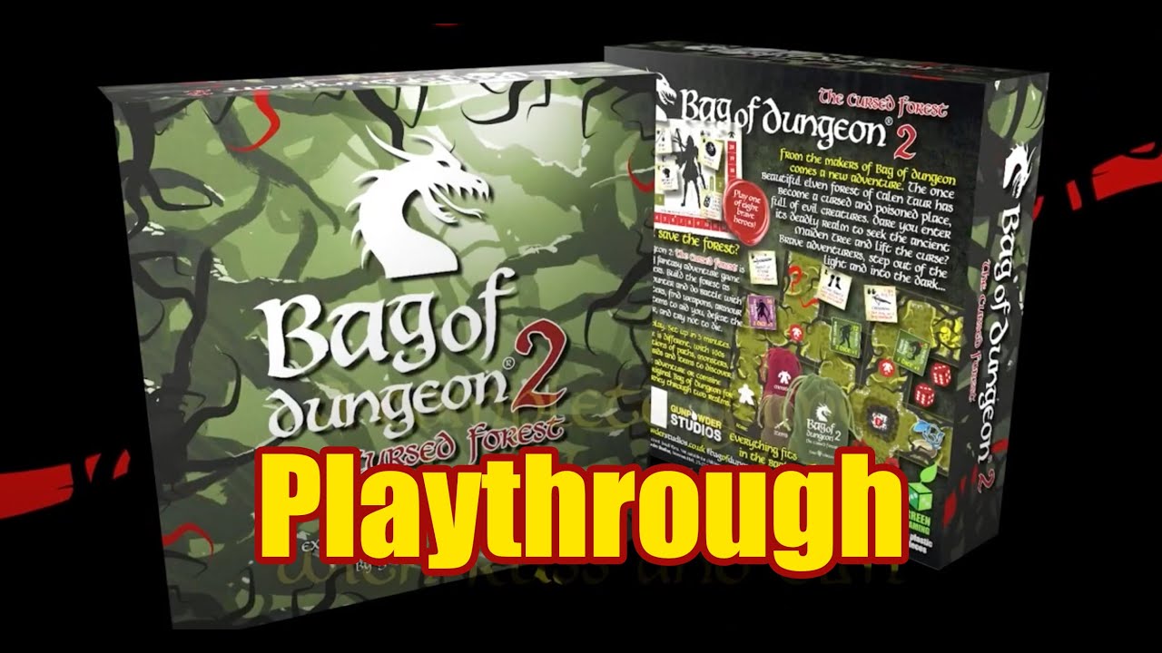 Bag of Dungeon 2 - A complete playthrough of this simple-to-play dungeon crawler board game