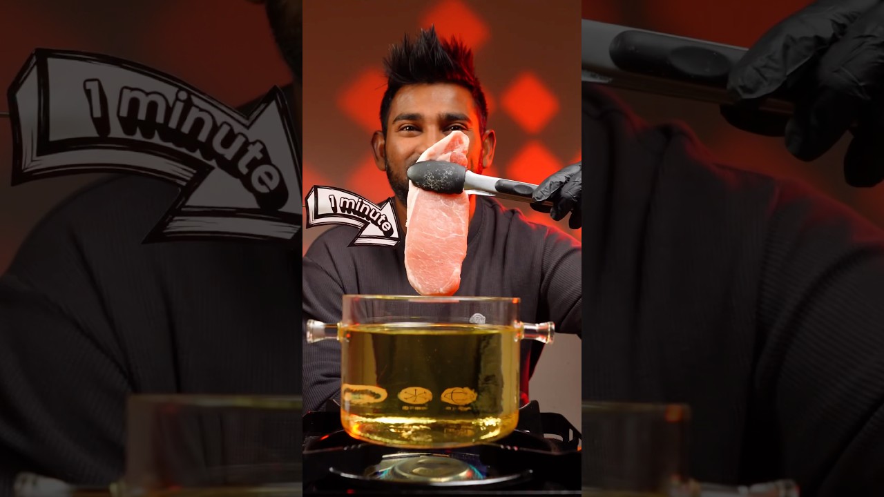 Which Fried Pork Would YOU Eat? 🥓🔥 (1 min vs 1 hour)
