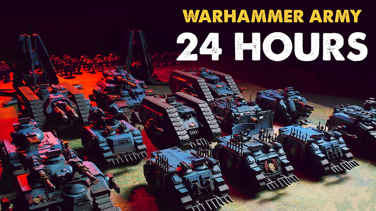 24 часа на покраску армии Warhammer — 30 тысяч Повелителей Ночи