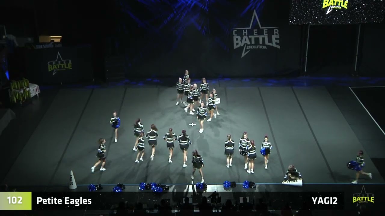 102   Youth All Girl Intermediate Prague Eagles Cheerleaders Petite Eagles