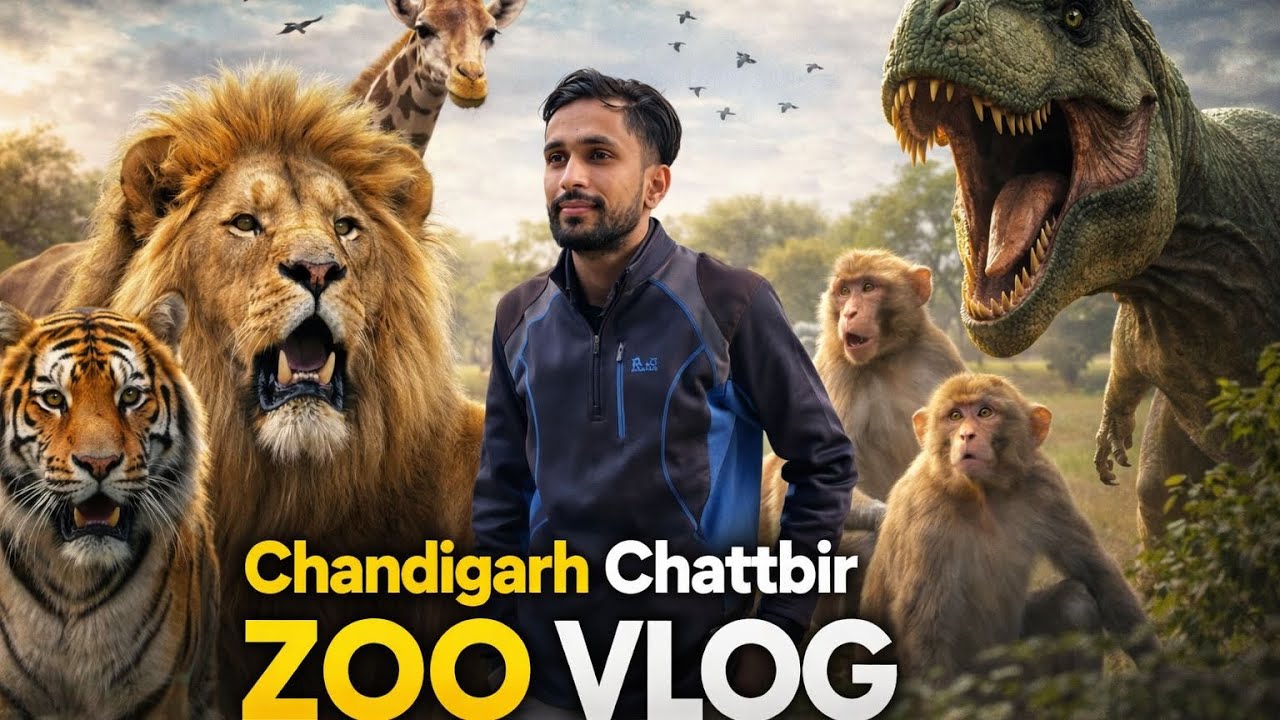 Exploring Chhatbir Zoo Chandigarh 🦒 | Sabse Bada Zoo!