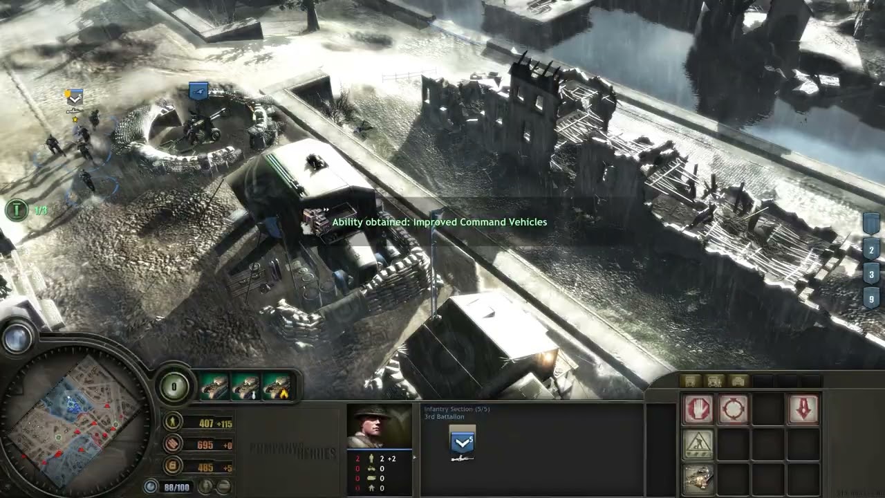 COH1.99, 8. Caen: Storm Front, Part 3, Expert, Full Objective, Campaign, Company of Heroes 1