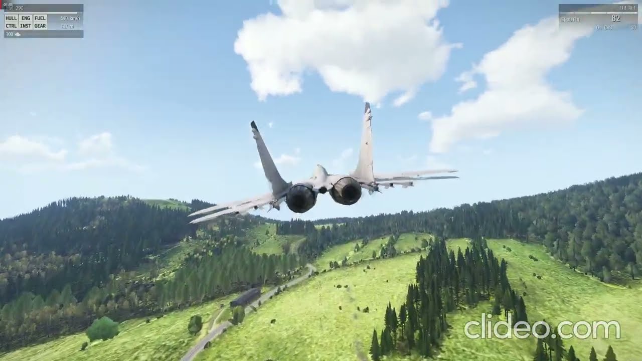 Тренировочный полет на истребителе (Arma 3)