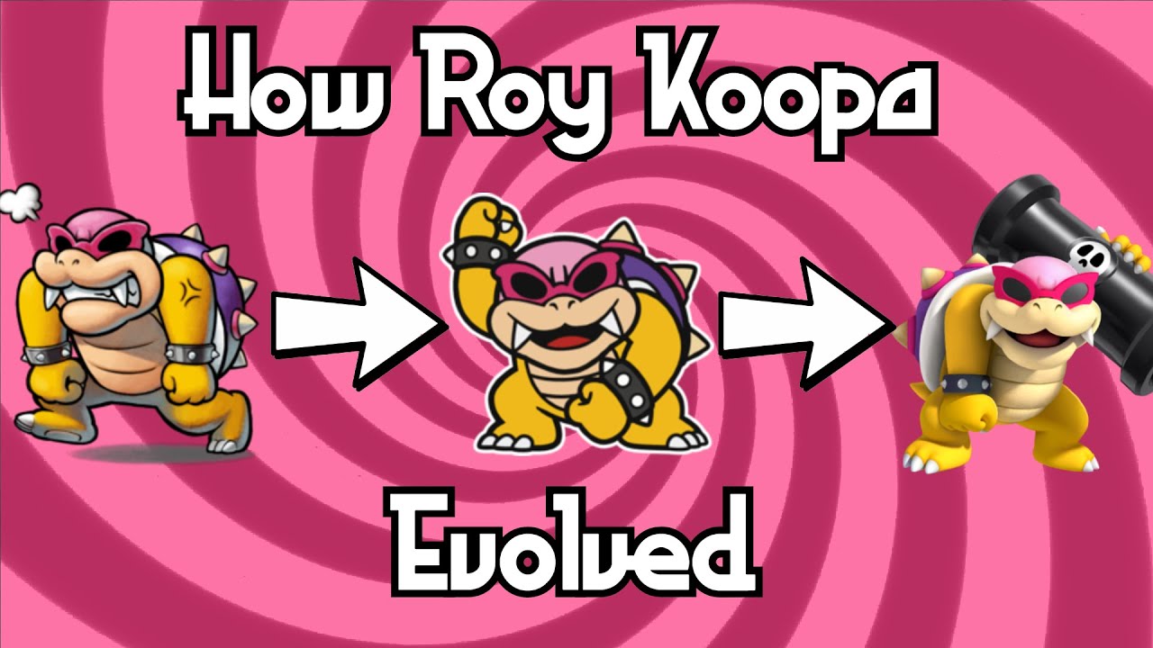 Evolution of Roy Koopa (1988-2020)