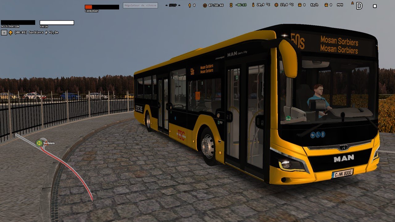 OMSI 2|AVELIA V2|LIGNE 50s–AVELIA SNCB–Mosan Sorbiers(MAN Stadtbus New Lion's City 12c/2)|N°123
