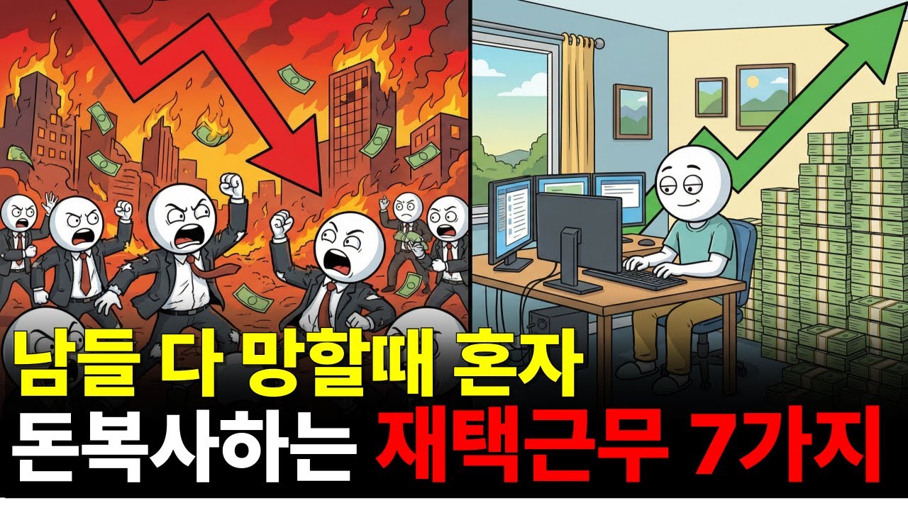 제발 소문내지 말고 혼자 하세요. 고수익을 보장하는 재택근무 7가지 (2026년에도 계속 채용중)