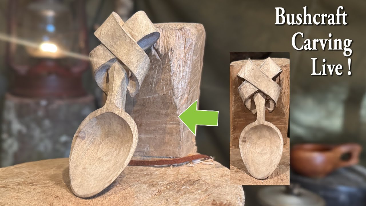 Bushcraft Carving Live.   12/21/25