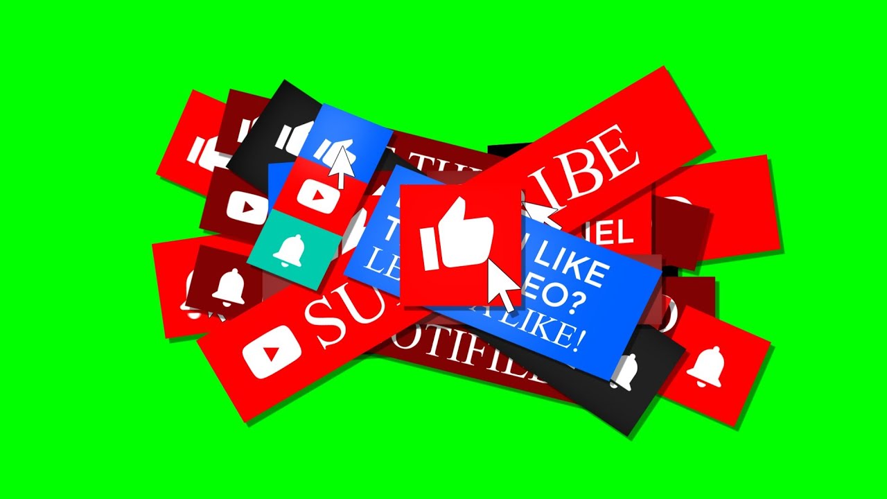 Top 20 Green Screen Subscribe Buttons Of  2022