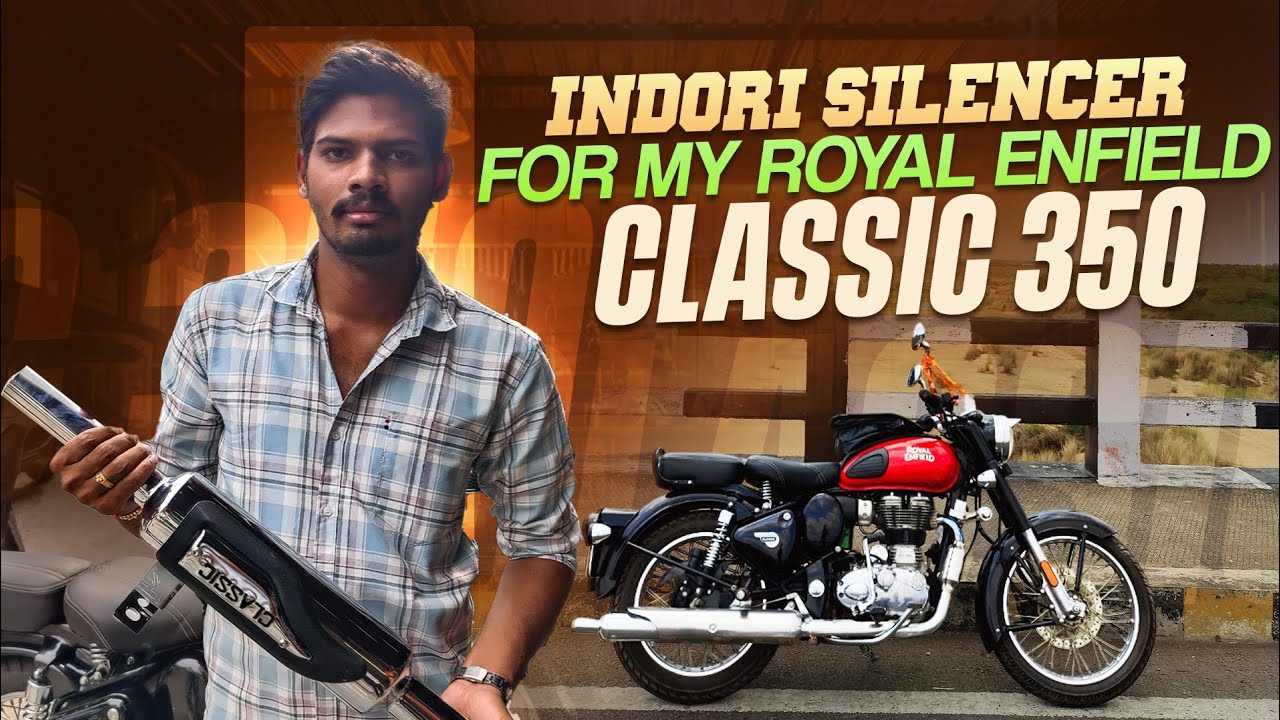 INDORI Silencer For Royal Enfield Classic 350 🏍️💥 | Yashwanth Tungala.